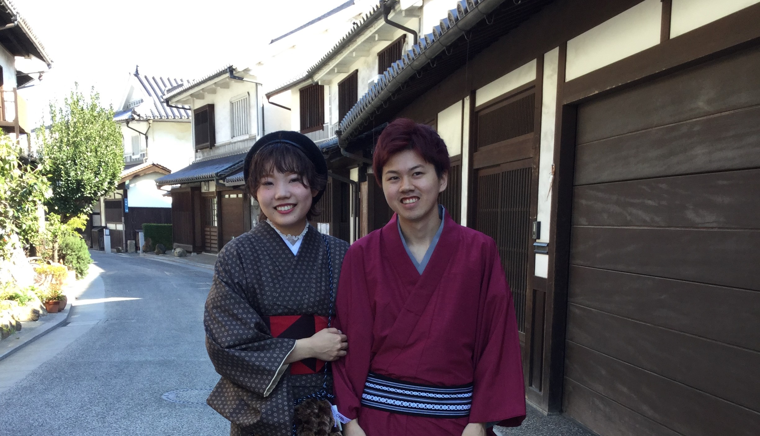 お着物で観光増えてます