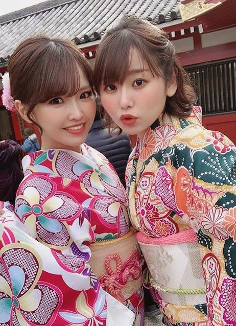 かわいい着物で街歩き！帯もかわいくアレンジしちゃいましょう！