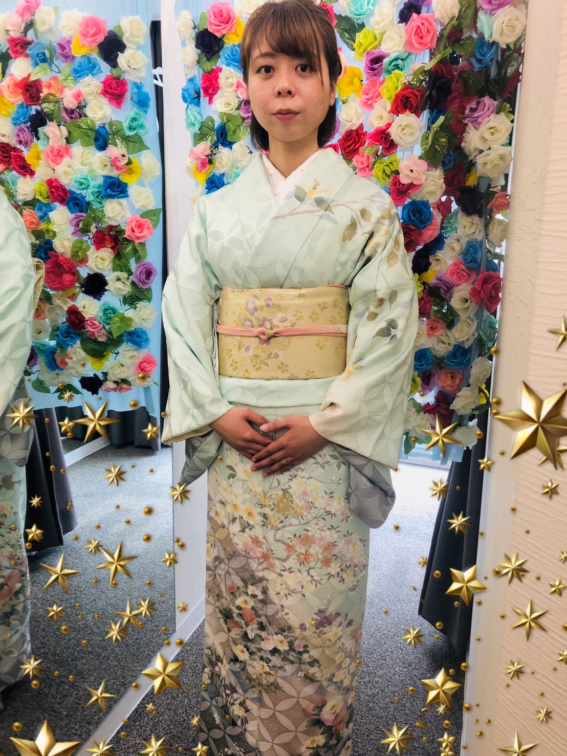 訪問着スリースター★☆★|着物レンタルVASARA渋谷店
