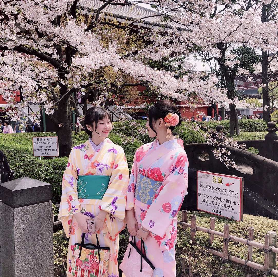 いい天気で着物旅行~~~~