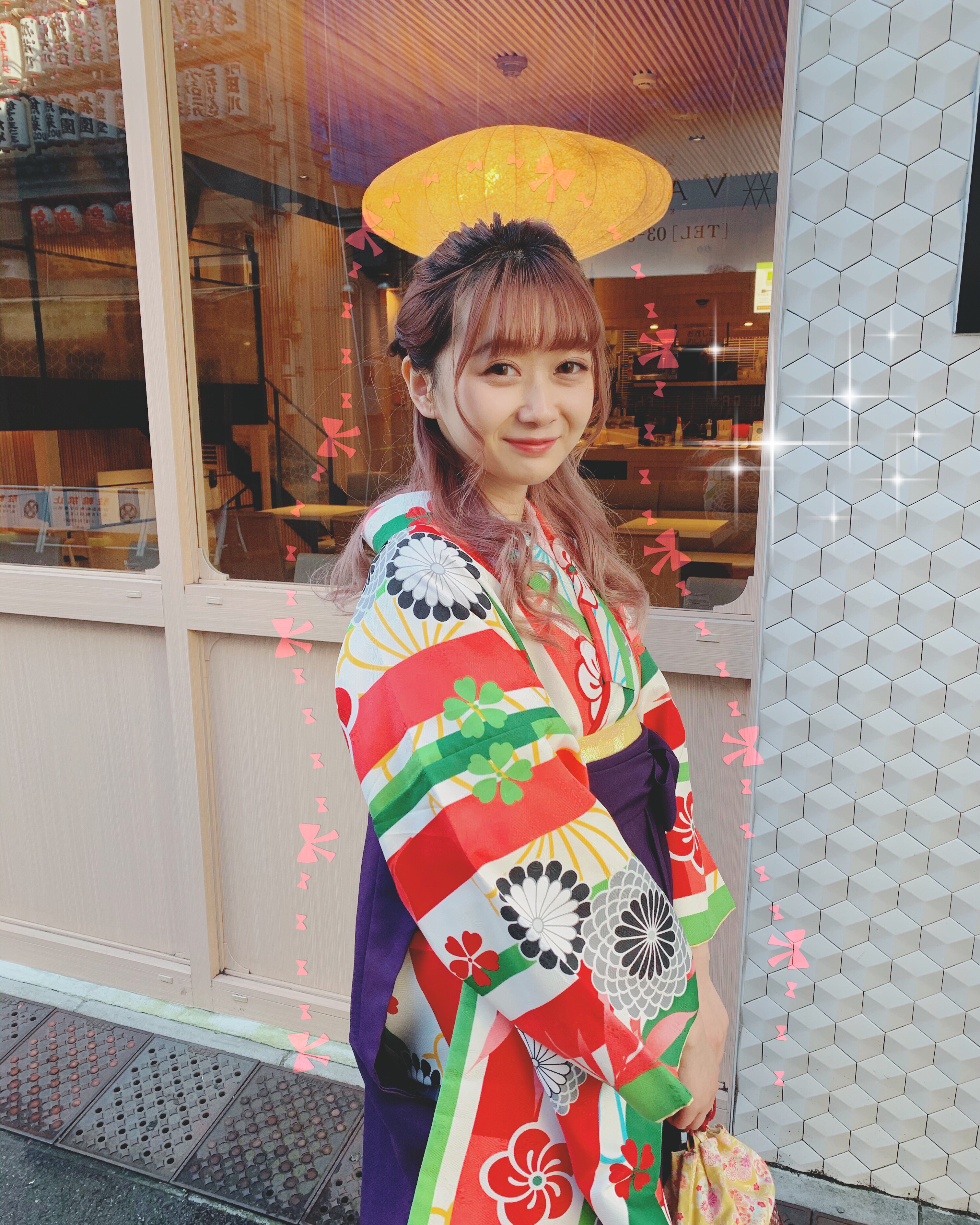袴姿で華やかに╰(*´︶`*)╯♡