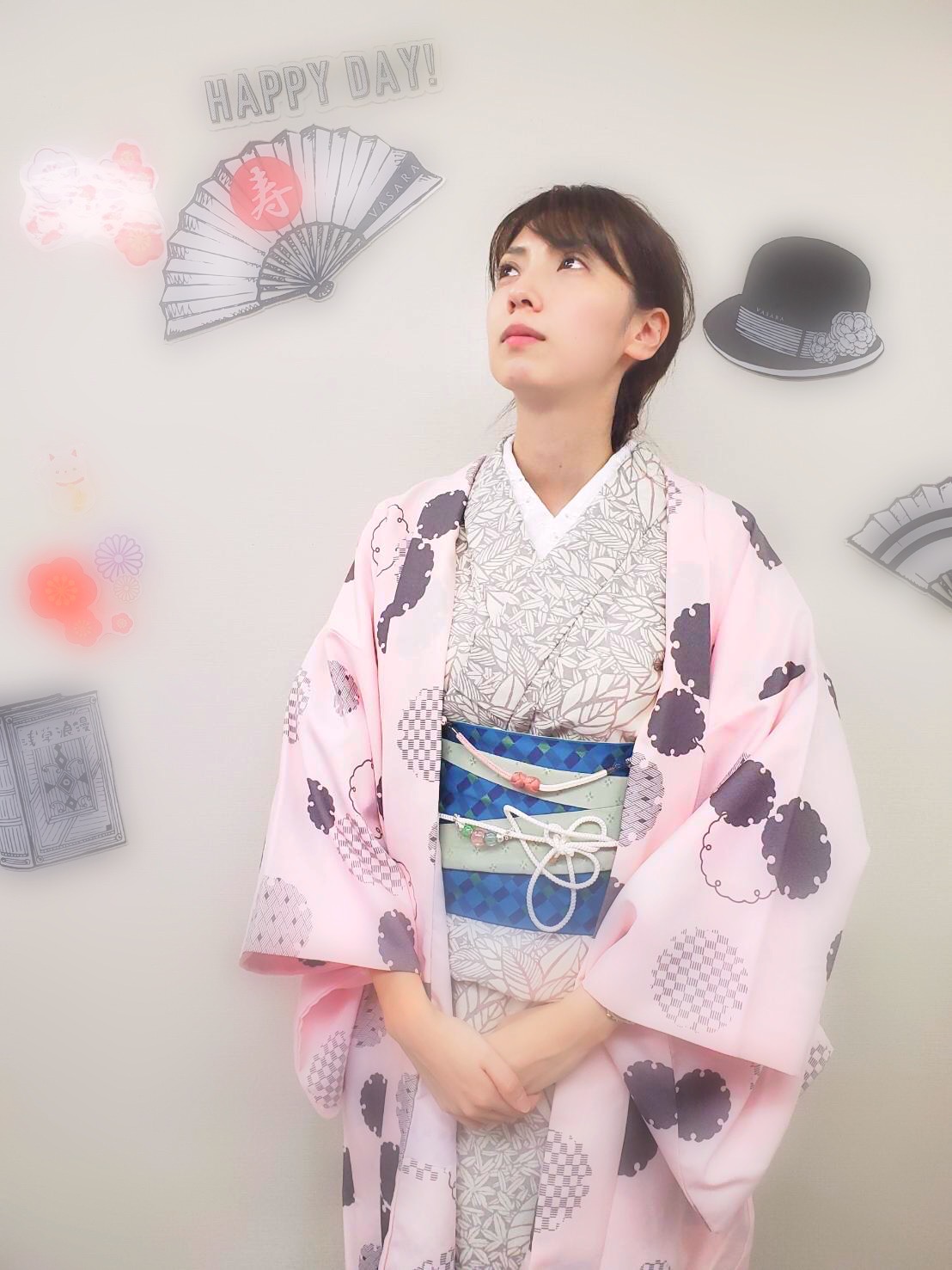 お着物でも暖かく♡♡♡