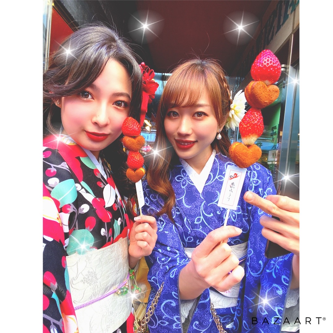 可愛く浅草散策( ^ω^ )