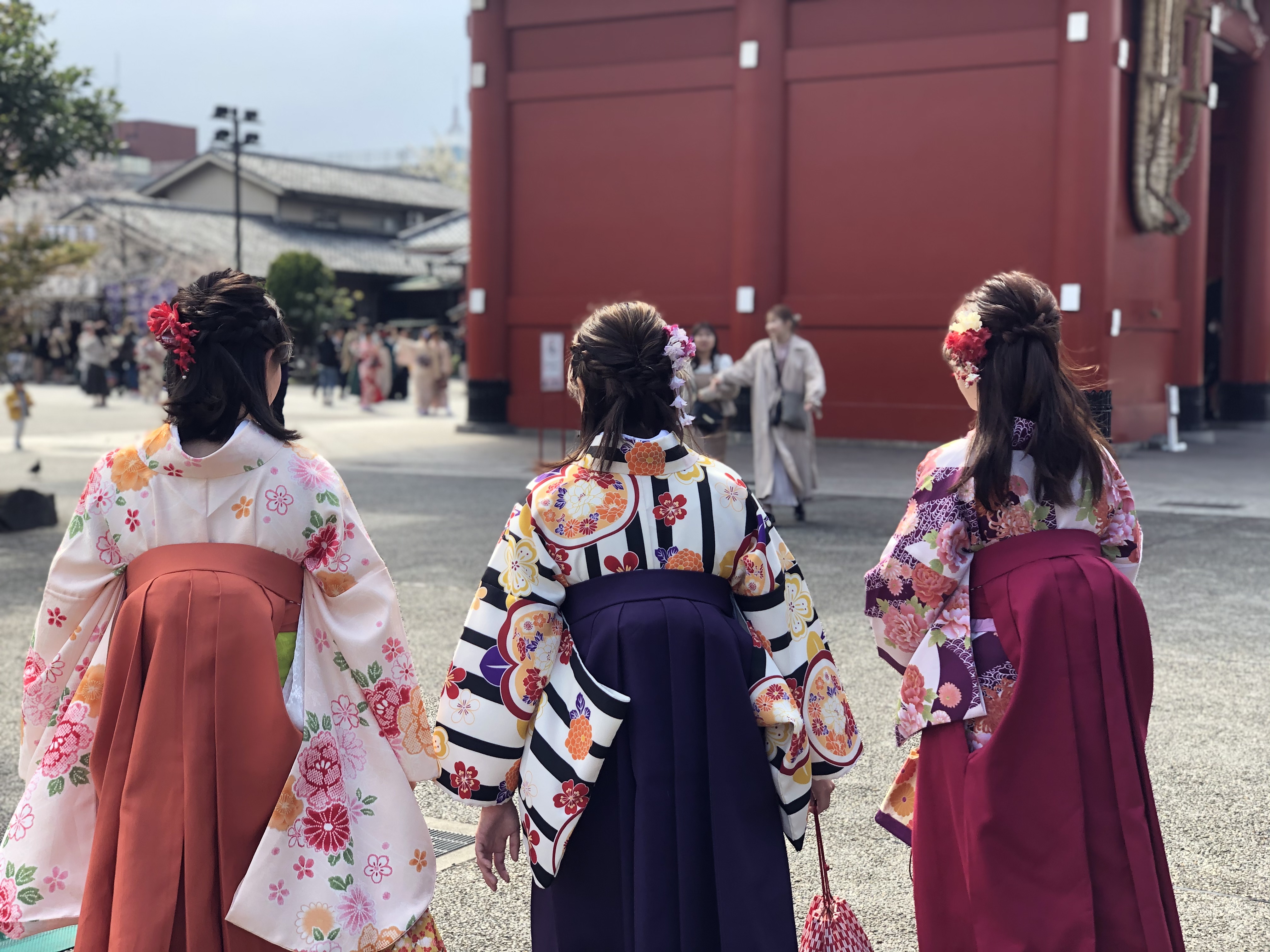 袴姿で思い出写真(#^.^#)