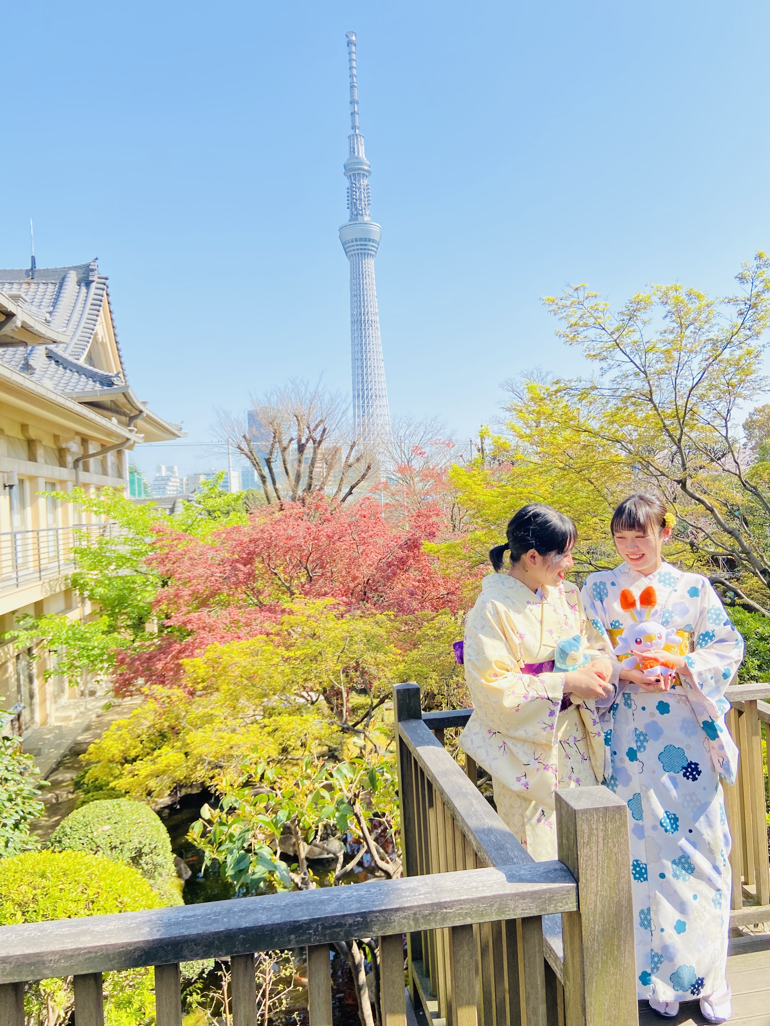 着物でお花見*:＊.+*
