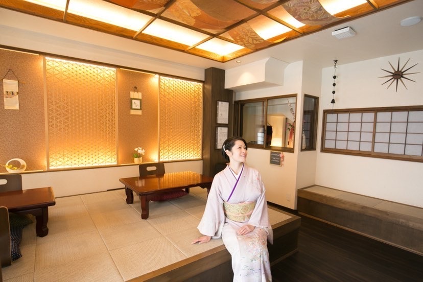 訪問着でしっとりと。