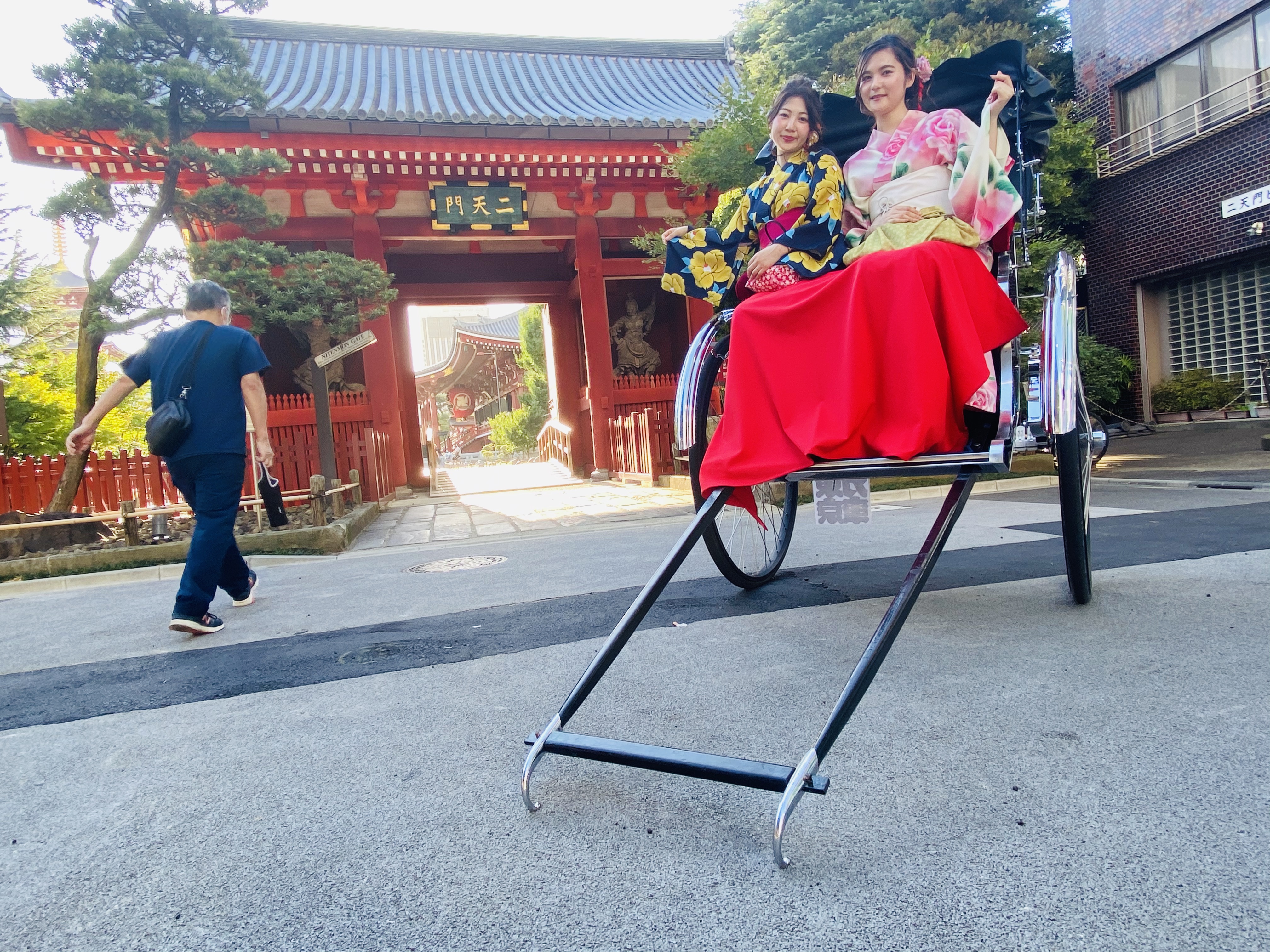 人力車で浴衣映え写真撮りませんか*…:*。