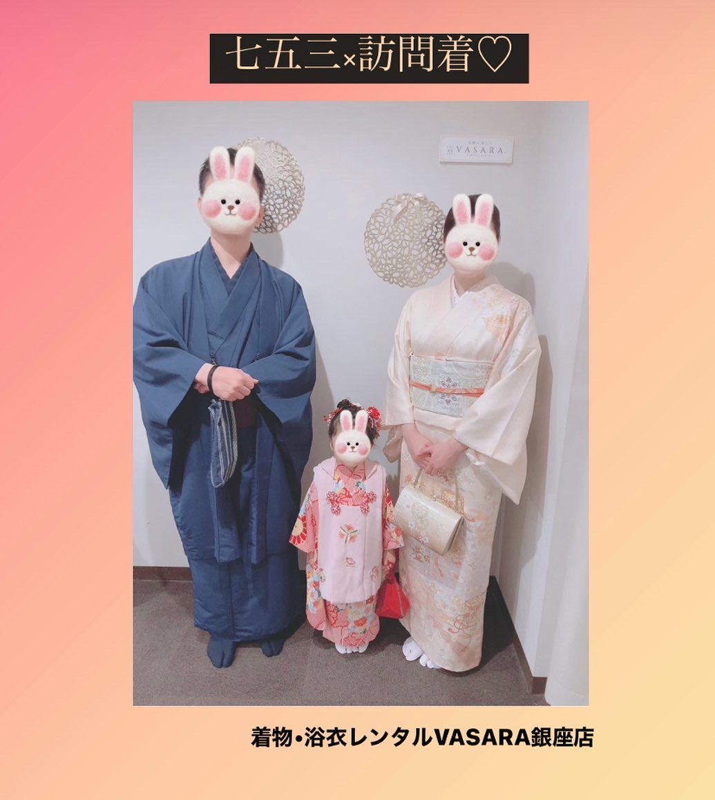 七五三×訪問着♡