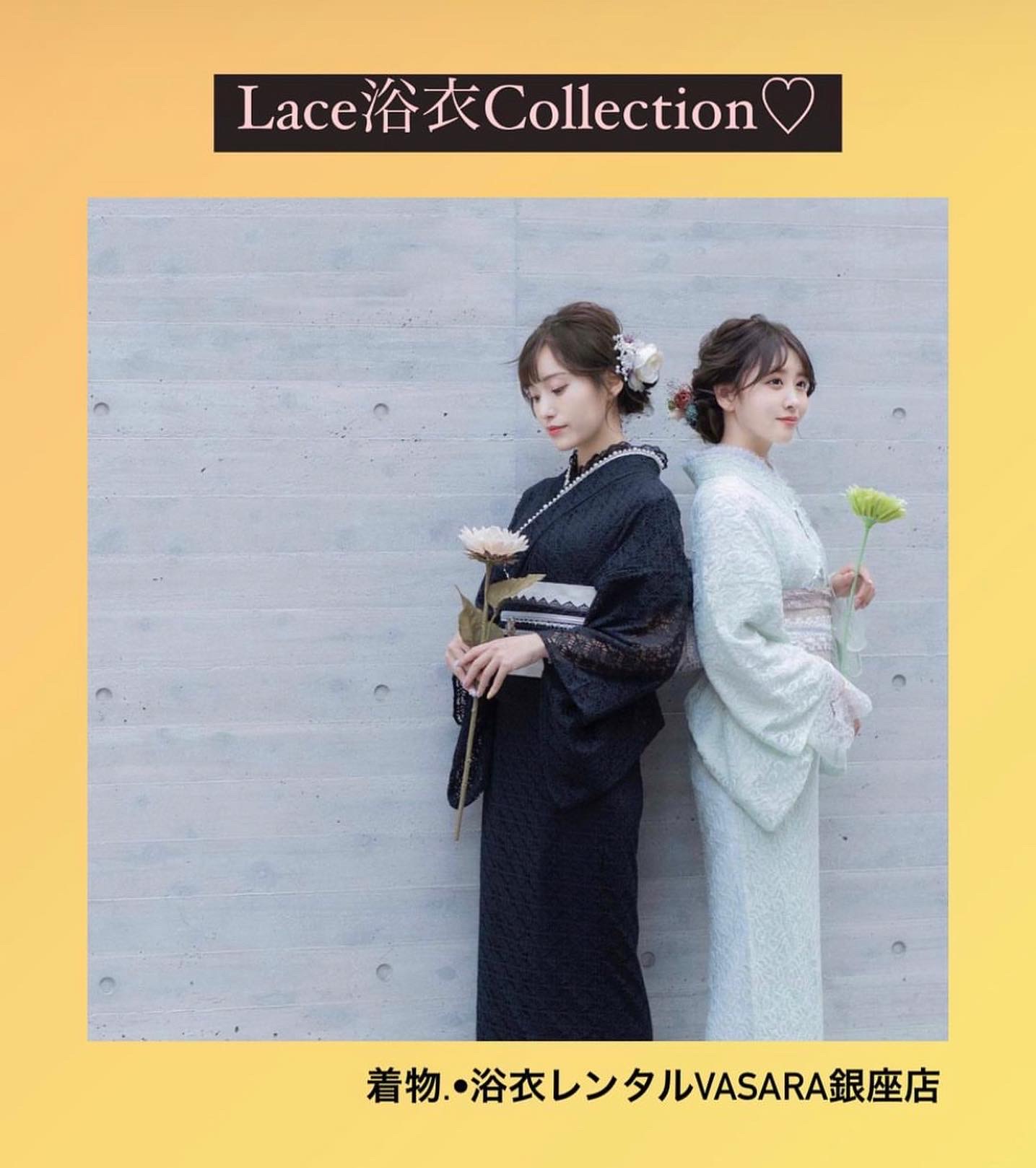 大人可愛いレトロ浴衣♡
