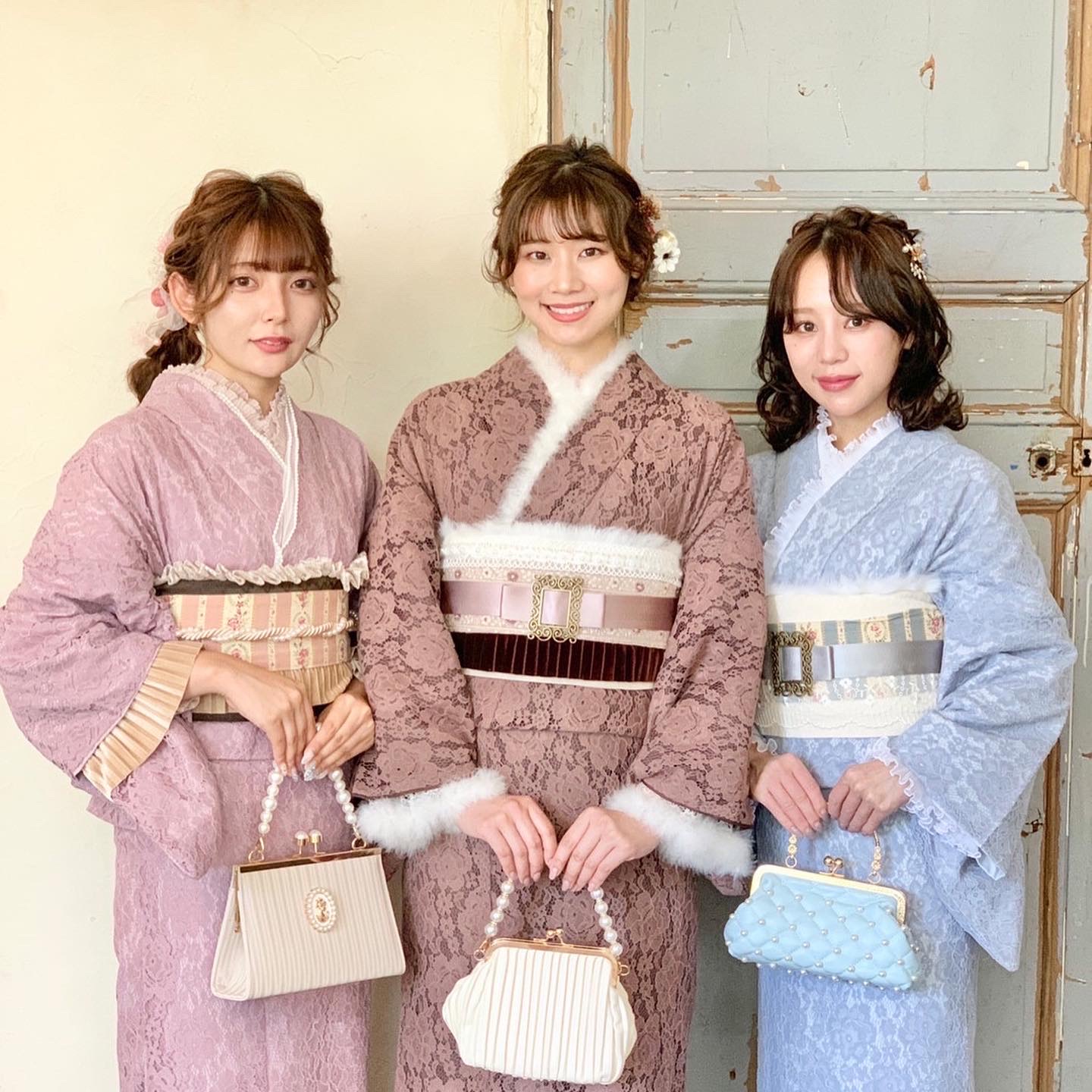 可愛い着物コーディネート♡