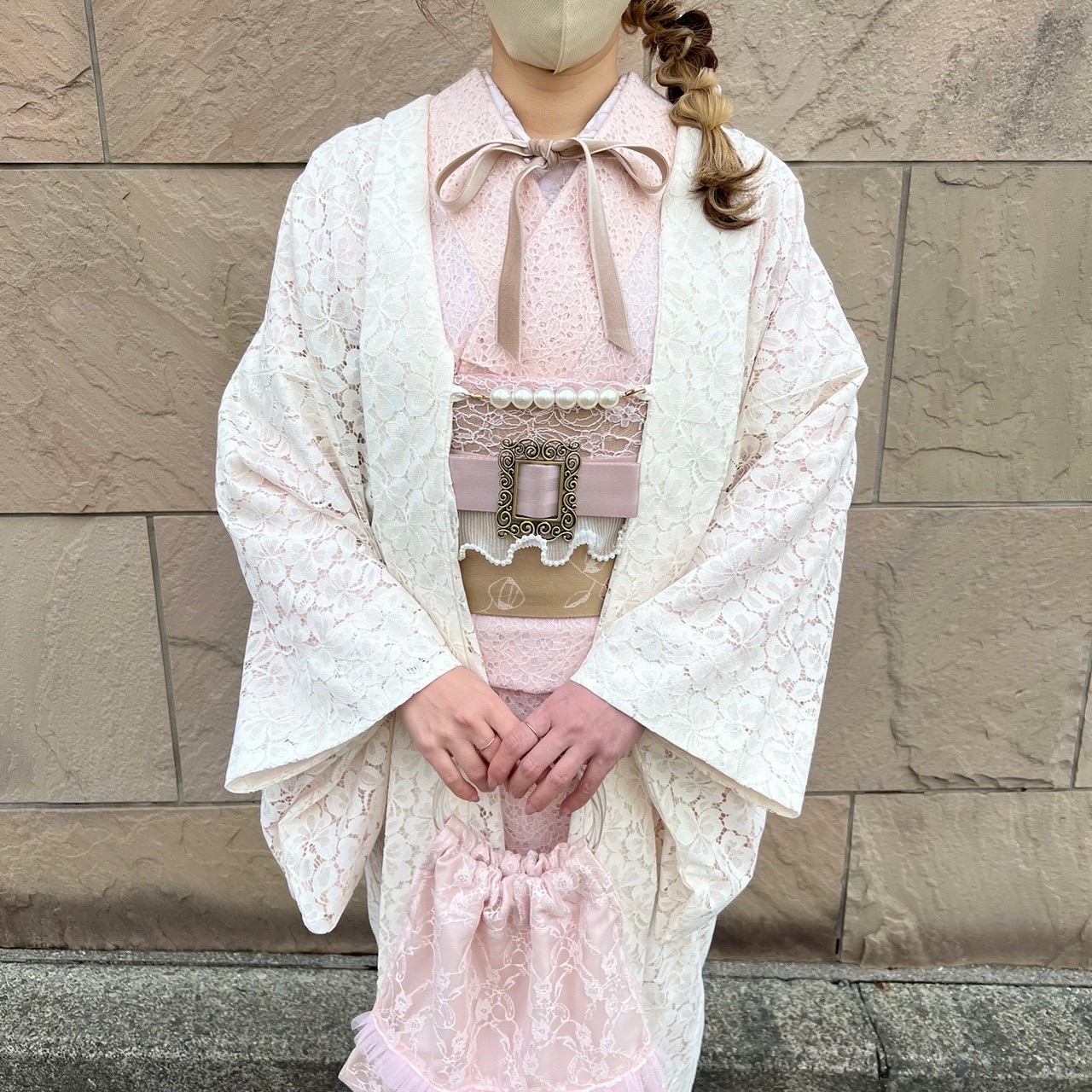 ゚・*:.。.*.:*・゚.:*・゚*桜色の着物で春デート゚・*:.。.*.:*・゚.:*・゚*