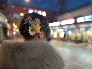 冬らしさを取り入れて…